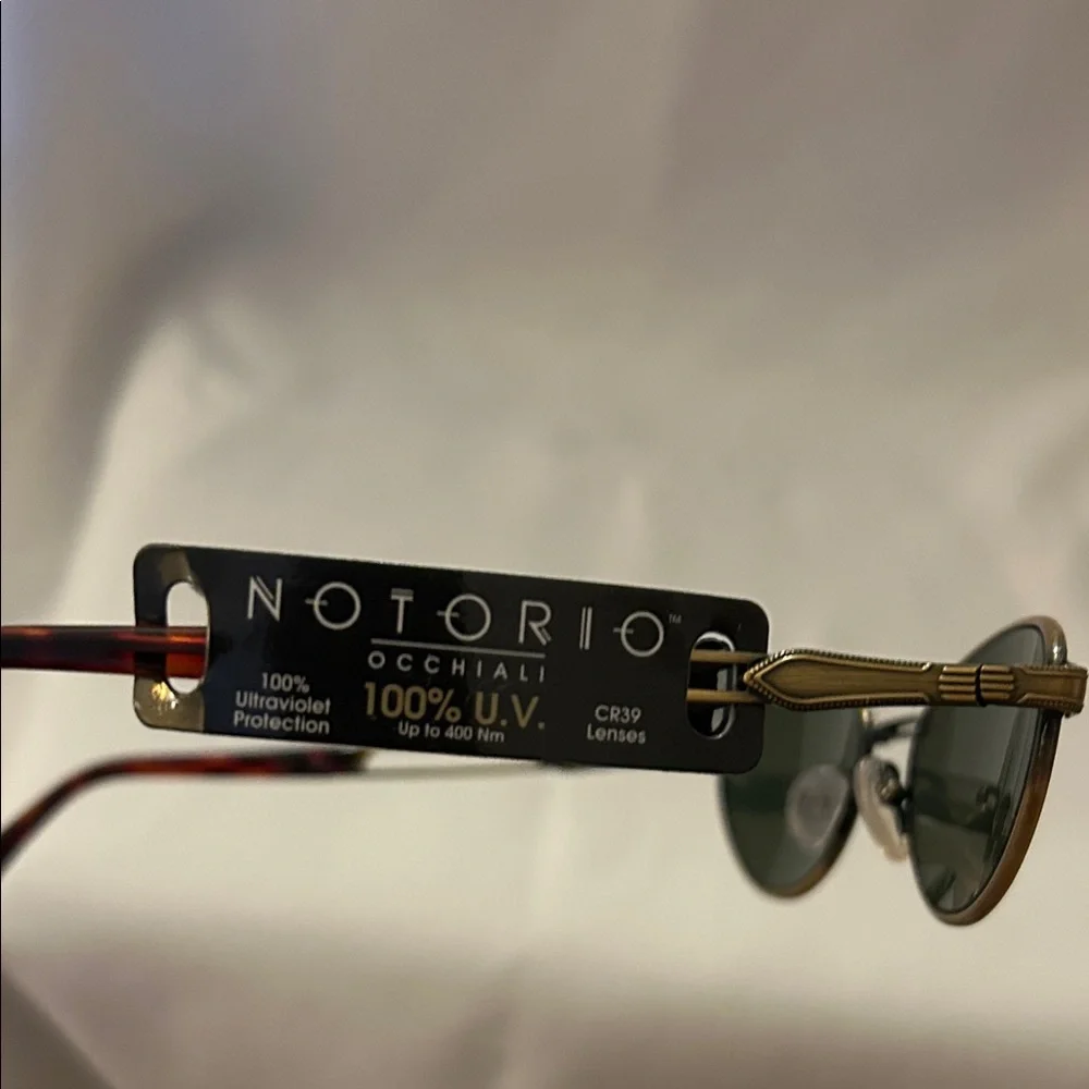 Vintage Notorio N121 Stylish Gold/Tortoiseshell Sunglasses - Picture 4 of 6